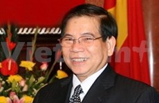 越南国家主席阮明哲接见各国新任大使